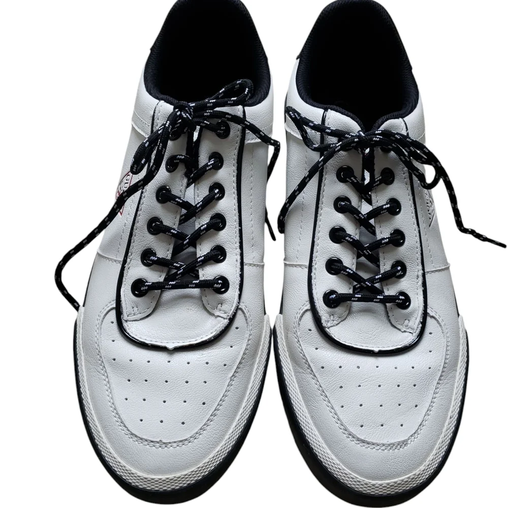 Guess Classic White and Black Sneakers - Picture 2 of 6